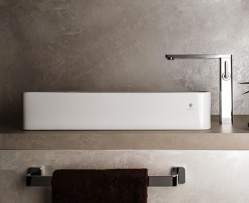 Rectangular washbasin - Countertop rectangular ceramic washbasin by GUGLIELMI RUBINETTERIE - view 3